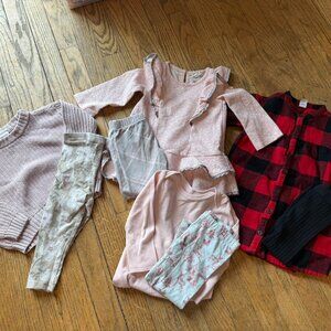 Baby Girl Fall/Spring Bundle (4 outfits) | Size 18-24